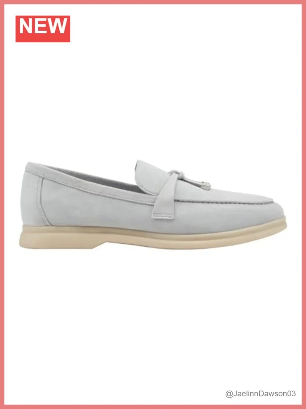 Suede Slip-On Loafer Almond Toe Casual Flat